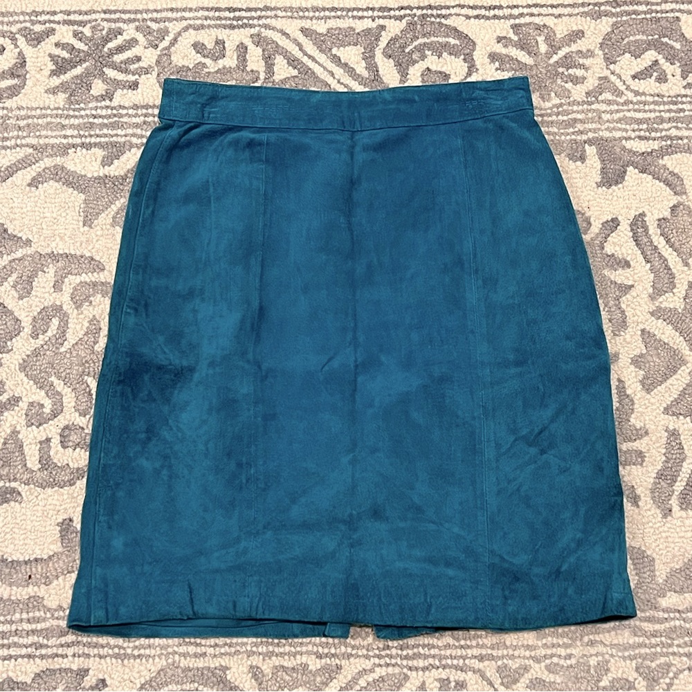 Vintage Suede Leather Skirt